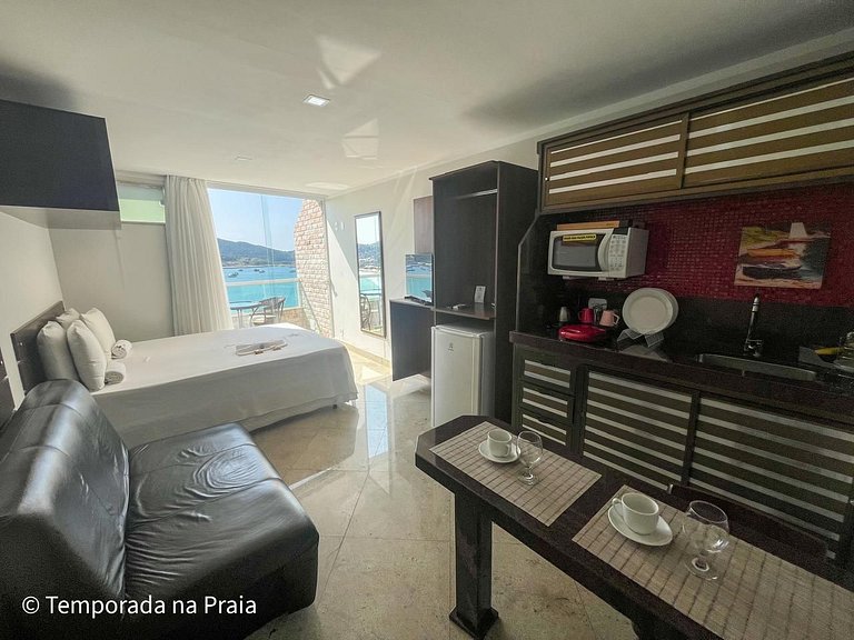 Luxuoso com Vista Incrível Refúgio Pé na Areia