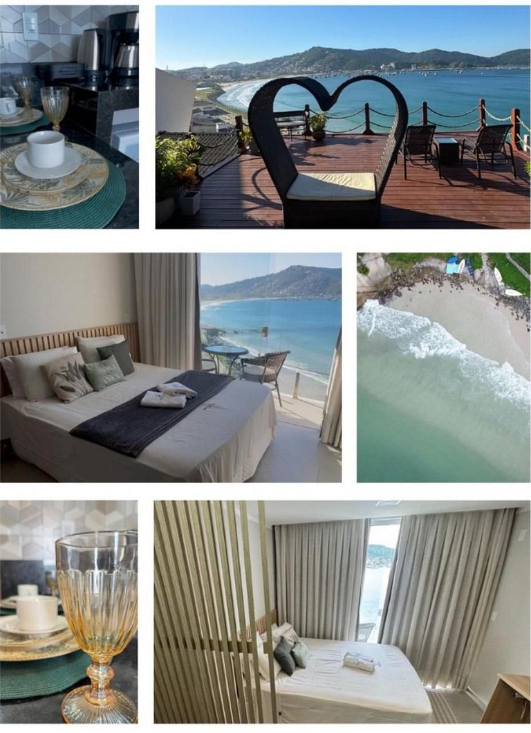 Luxuoso com Vista Incrível Refúgio Pé na Areia
