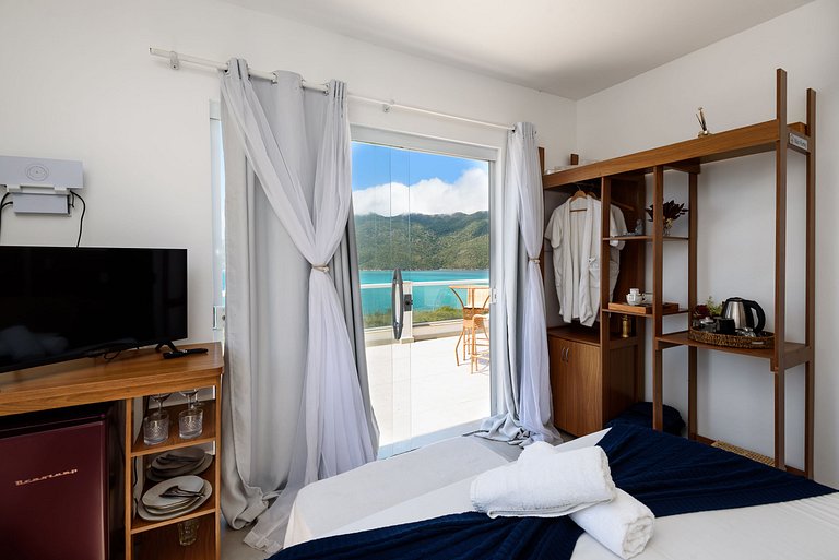 Um charme! Suíte com vista para o mar - Suíte VIP