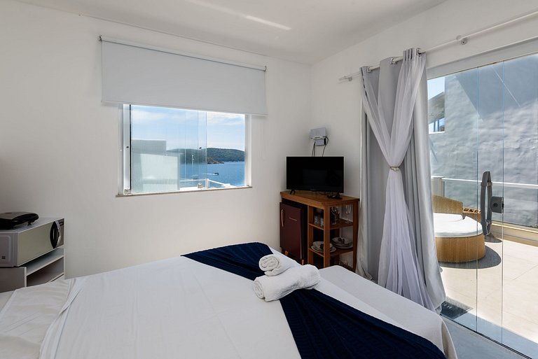 Um charme! Suíte com vista para o mar - Suíte VIP