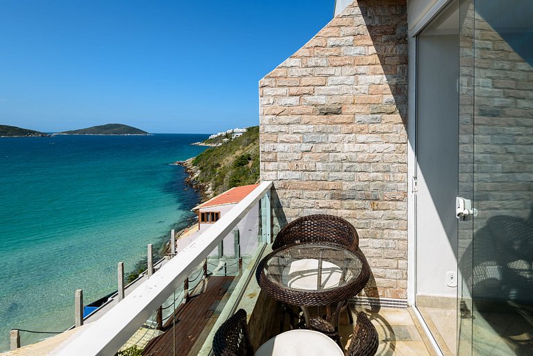 Luxuoso com Vista Incrível Refúgio Pé na Areia