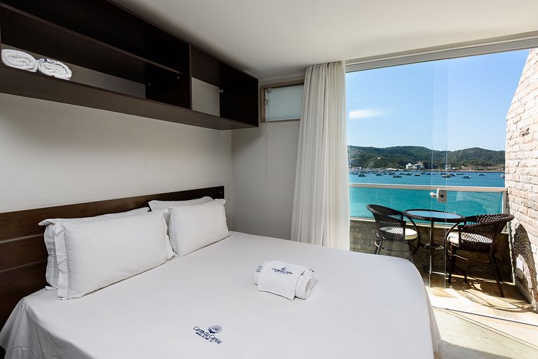 Luxuoso com Vista Incrível Refúgio Pé na Areia