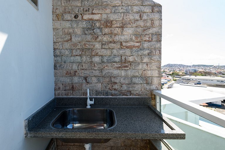 Luxuoso com Vista Incrível Refúgio Pé na Areia