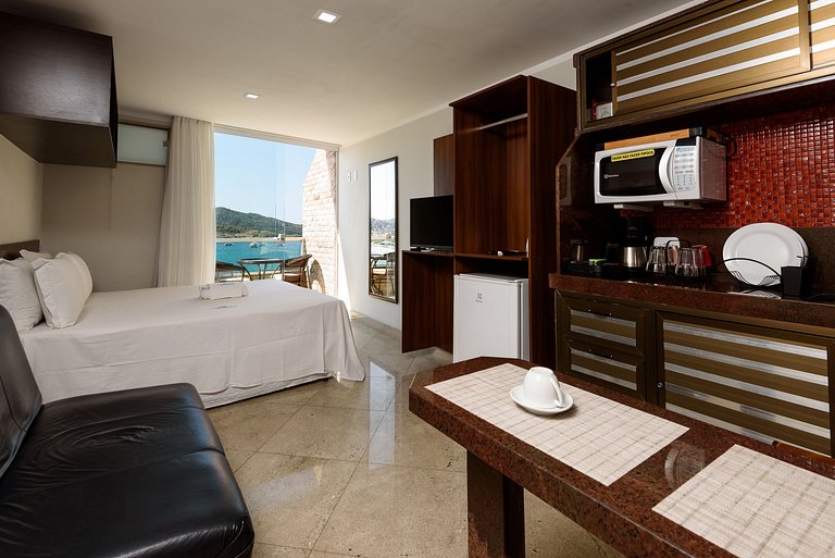 Luxuoso com Vista Incrível Refúgio Pé na Areia