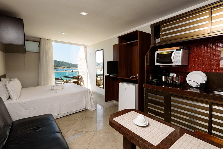 Luxuoso com Vista Incrível Refúgio Pé na Areia