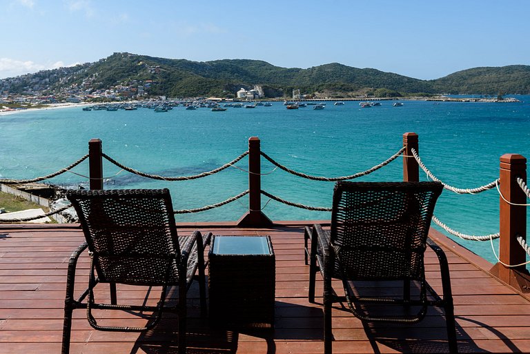 Luxuoso com Vista Incrível Refúgio Pé na Areia