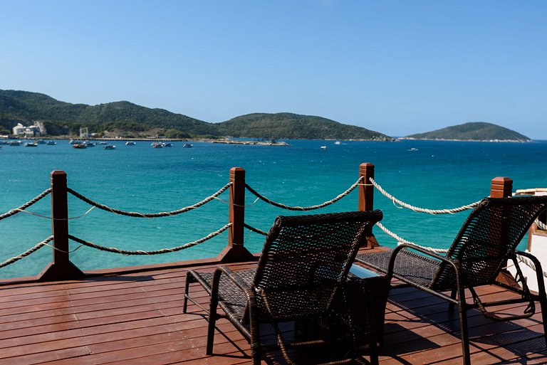 Luxuoso com Vista Incrível Refúgio Pé na Areia