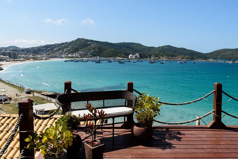 Luxuoso com Vista Incrível Refúgio Pé na Areia