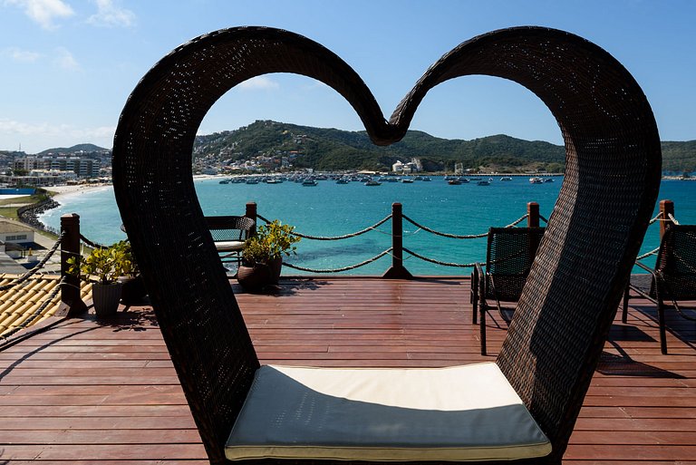 Amor e Mar: Pé na Areia Vista Espetacular