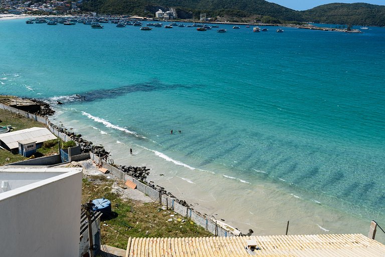 Luxuoso com Vista Incrível Refúgio Pé na Areia
