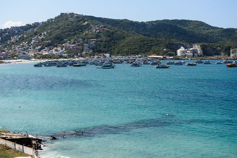 Luxuoso com Vista Incrível Refúgio Pé na Areia