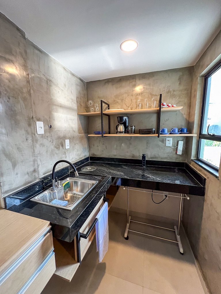 Flat elegante com varanda - 201 Villa Noah