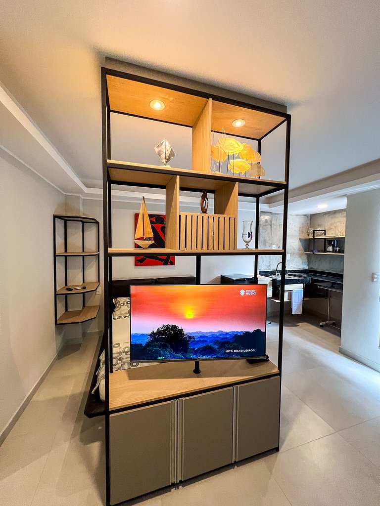 Flat elegante com varanda - 201 Villa Noah