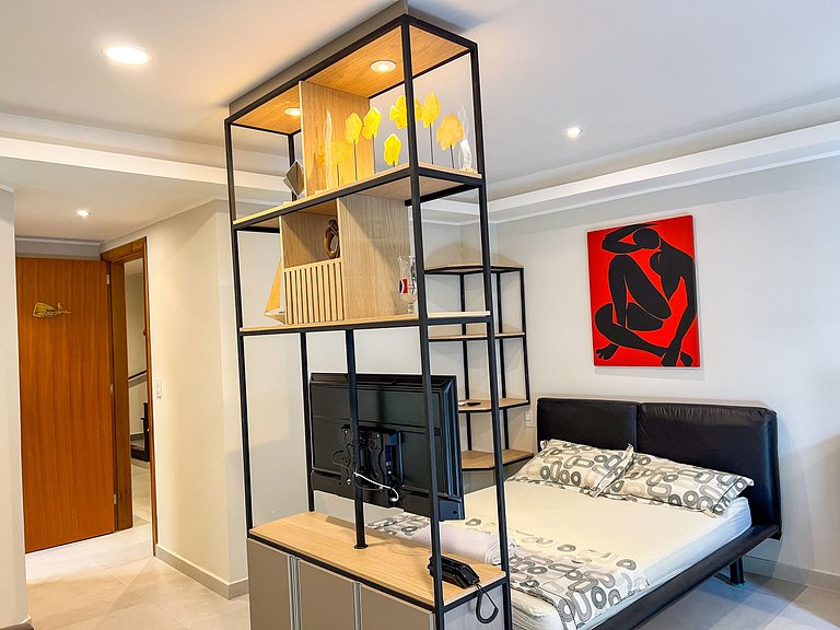 Flat elegante com varanda - 201 Villa Noah