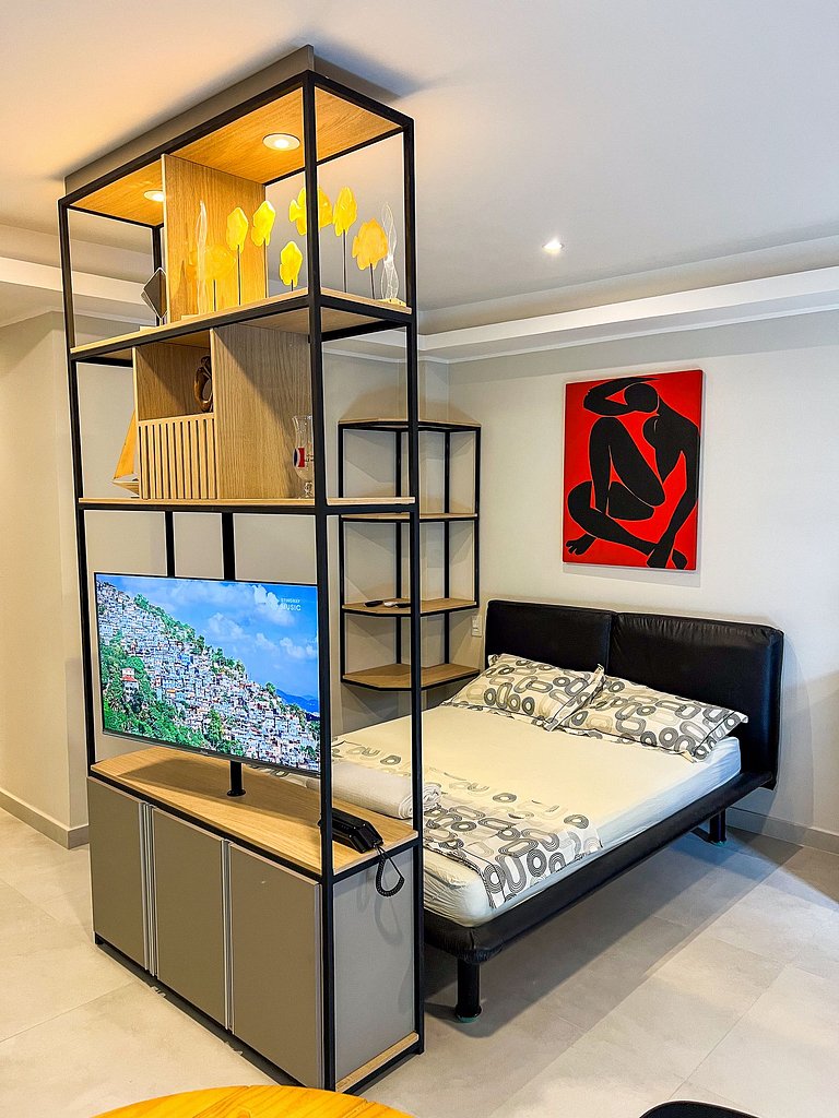 Flat elegante com varanda - 201 Villa Noah