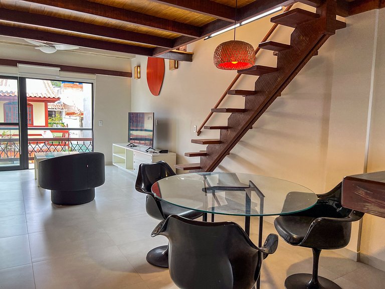 Flat Moderno com Mezanino - 301 Villa Noah