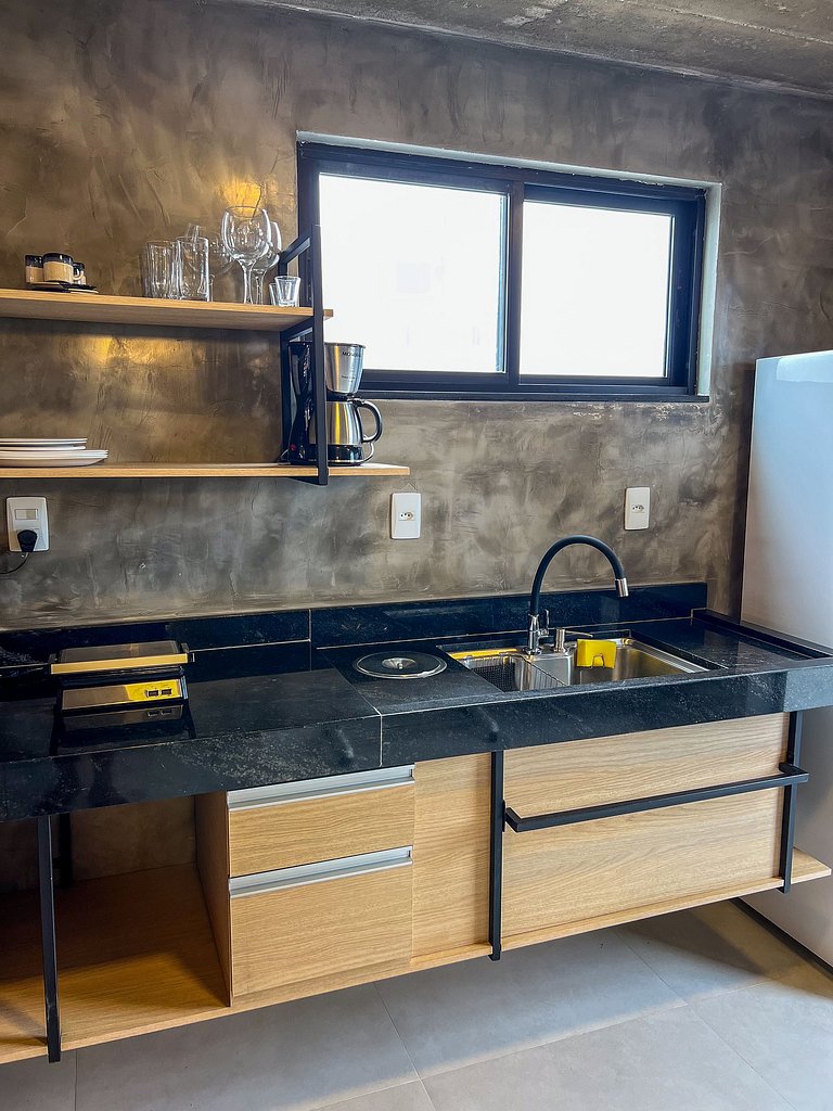 Flat Moderno com Mezanino - 301 Villa Noah