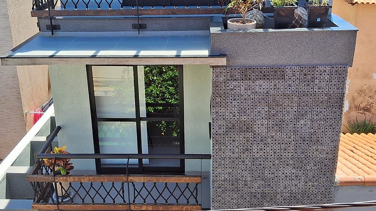 Flat elegante com varanda - Villa Noah